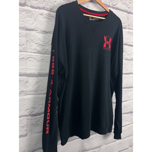 Under Armour Mens XXL Rival Terry Athleisure Streetwear Gym Staple Sweatshirt - Picture 4 of 12